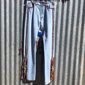 Vintage 501 custom western jeans